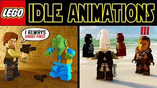 The Funniest IDLE ANIMATIONS in LEGO The Skywalker Saga