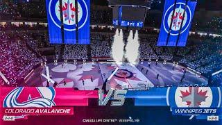 Colorado Avalanche vs Winnipeg Jets Game 5 Round 1 NHL Playoffs NHL 24 Gameplay