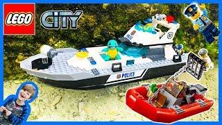 Lego City Police Patrol Boat at the Beach