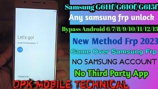 Samsung G611f Frp Bypass Android 9 2023  Sam Frp Unlock 2023 