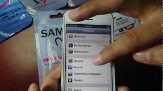 SAM SIM CARD iPhone 54S CUSTOMIZED Plug & Play UNLOCKING & ACTIVATION