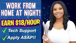  Work From Home At Night Beginner-Friendly Tech Support Work-From-Home Job Hiring Now