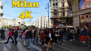 Milan Italy Walking tour 4K.