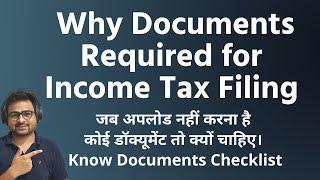Documents Required for Income Tax Return Filing  Why Documents Required for ITR Filing