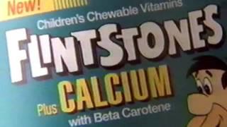 Flintstones Plus Calcium vitamins commercial - 1995