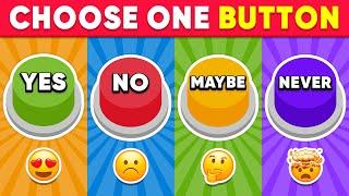 Choose One Button YES or NO or MAYBE or NEVER Edition 🟢🟡🟣 Quiz Shiba