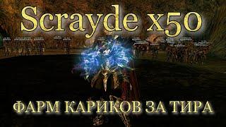 Scrayde x50  Фарм Кариков ТИРОМ  Grand Khavatari  50kkk АДЕНЫ+++ за 6 часов