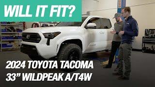 The biggest AT4W on a 4th Gen Taco with no lift. Will it Fit?