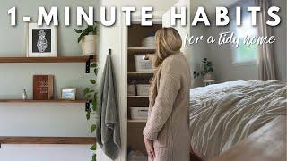 ONE-MINUTE Habits For A Tidy & Clutter-Free Home +15 Ideas