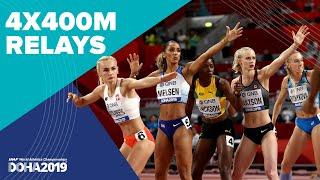 Mens and Womens 4x400m Relay Finals  World Athletics Championships Doha 2019