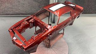 Revell 1970 Pontiac Firebird Build Part 2 Stripes & Clear