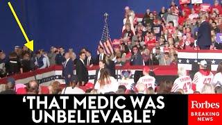 SHOCK MOMENT Trump Abruptly Stops NC Rally Speech When Attendee Suffers Medical Emergency