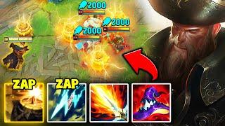 WTF? STATIKK SHIV GANGPLANK ZAPS YOUR ENTIRE HEALTH BAR ELECTRIC BARRELS