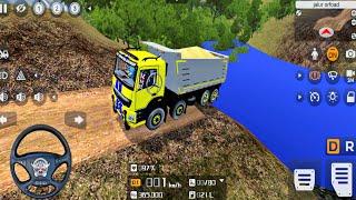 Bharat Benz Truck Material Transport fully Loaded New off-road driving  Truck Mod  Bussid Mod 2024