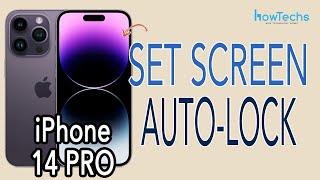 iPhone 14 Pro - How to Set Screen Lock Time  AutoLock Time #iphone14pro #screenlock