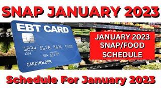 SNAP Benefits  Schedule For January 2023 & Emergency Allotment List