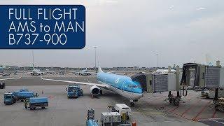 KLM Full Flight  Amsterdam to Manchester
