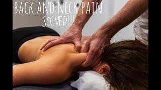 Back and Neck Pain Massage    Loud Cracks  Cupping and Gua Sha     No talking