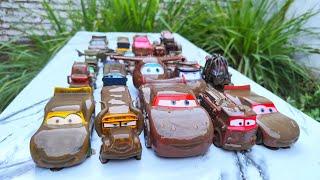 Lightning McQueen Toys McQueen Mater Jackson storm Doc Hudson Sally Miss Fritter