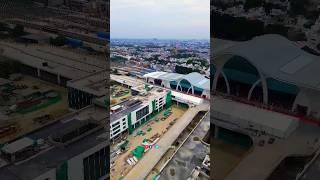 Gomtinagar Railway Station Redevelopment  Indias First Railway Port Gomtinagar Lucknow  Drone SRJ