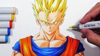 How To Draw Gohan Super Saiyan 2 - Drawing Tutorial