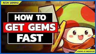  Beginners Guide - Best Way to Get Red Diamonds GEMS  in Legend of Mushroom  + Promo Code 