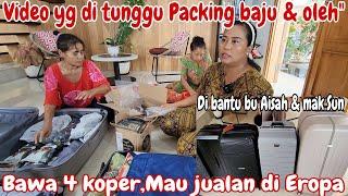 VIDEO YG DI TUNGGU PACKING BAJU DAN BARANG YG KITA BAWA TOTAL 4 KOPER‼️PINDAHAN Mau jualan di Eropa