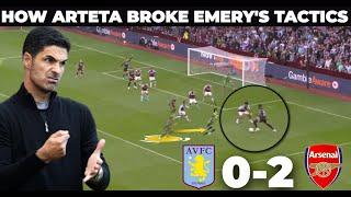 How Arteta Solved Unai Emerys Tactical Plan  Aston Villa vs Arsenal 0-2  Tactical Analysis