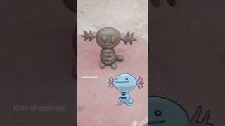 How To Make Clay Wooper #pokemon #wooper #clayart #viralart #ytshorts #mati