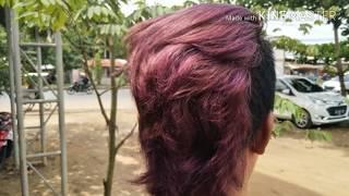 TUTORIAL BLEACHING DAN PEWARNAAN RAMBUT UNGU VIOLET HAIR