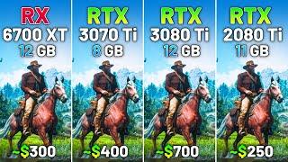 RX 6700 XT vs RTX 3070 Ti vs RTX 3080 Ti vs RTX 2080 Ti - Test in 20 Games in 2024