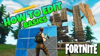 Fortnite How To Edit Fast Basics  Battle Royale Starter Tips