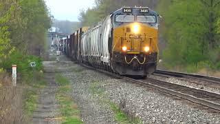 Union Pacific Train With CP DPU Alright Big CSX Freight Train With Barking Seals + More Trains