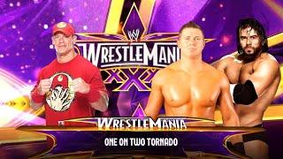 John Cena vs. The Miz & Alex Riley  1v2 Handicap Match  WWE 2K24