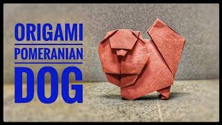 Origami Pomeranian dog  Origami Dog  Origami tutorial  Paper craft