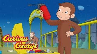 Night at the Amusement Park  Curious George  Kids Cartoon  Kids Movies