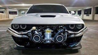 Amazing Twin Turbo Car Sound Dyno Pull 2 Step Burnout...