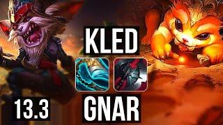 KLED vs GNAR TOP  Rank 2 Kled 5010 700+ games 1.0M mastery  KR Grandmaster  13.3