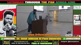 Dr. Umars lecture pan on africanism