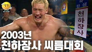 천하장사씨름의 전설 최홍만vs김영현 2003년 천하장사 씨름대회 천하장사 결정전