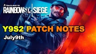 Y9S2 Patch Notes July 7th Rainbow Six Siege Update Patch Notes