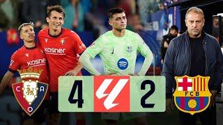 OSASUNA VS BARCELONA 4-2 LA LIGA 202425 - MATCH REVIEW