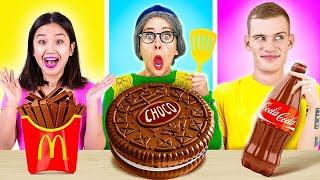 GIANT VS TINY FOOD CHALLENGES  Food Hacks And Cooking Tips By 123 GOSeries