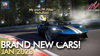 REALLY NEW CAR MODS for Assetto Corsa January 2023  9 CARS Download links for cars and tracks