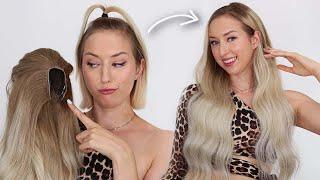 HOW TO PUT ON A U PART WIG  Lillys Hair Review