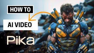 How to use Pika Labs - Image to Video Generator  Latest Features 2024