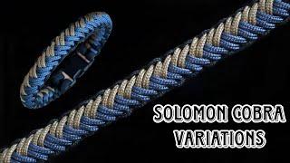 HOW TO MAKE SOLOMON COBRA VARIATION PARACORD BRACELET PARACORD TUTORIAL DIY.