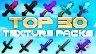 Top 30 Texturepacks For PvP & Crystal PvP  1.20