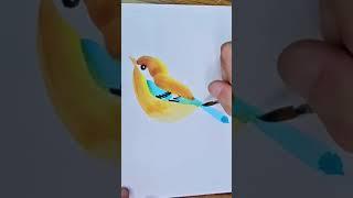 #shorts how to paint a cute bird