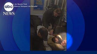 Marine veteran defends deadly chokehold on NYC subway  GMA